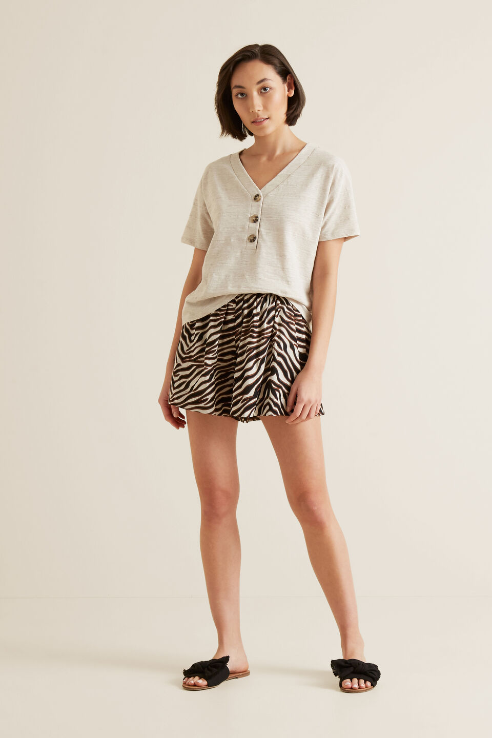 Zebra Print Short  