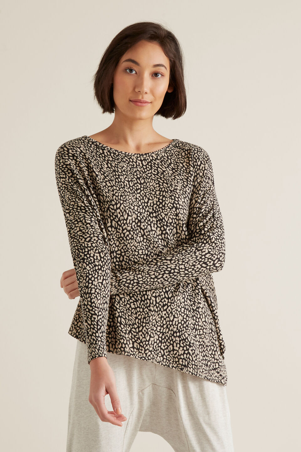 Ocelot Asymmetric Sweater  