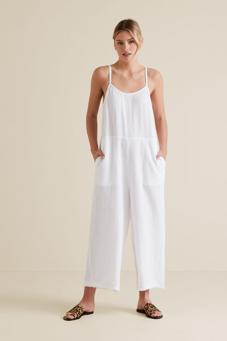 Cheesecloth Jumpsuit  