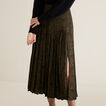 Pleated Animal Skirt    hi-res