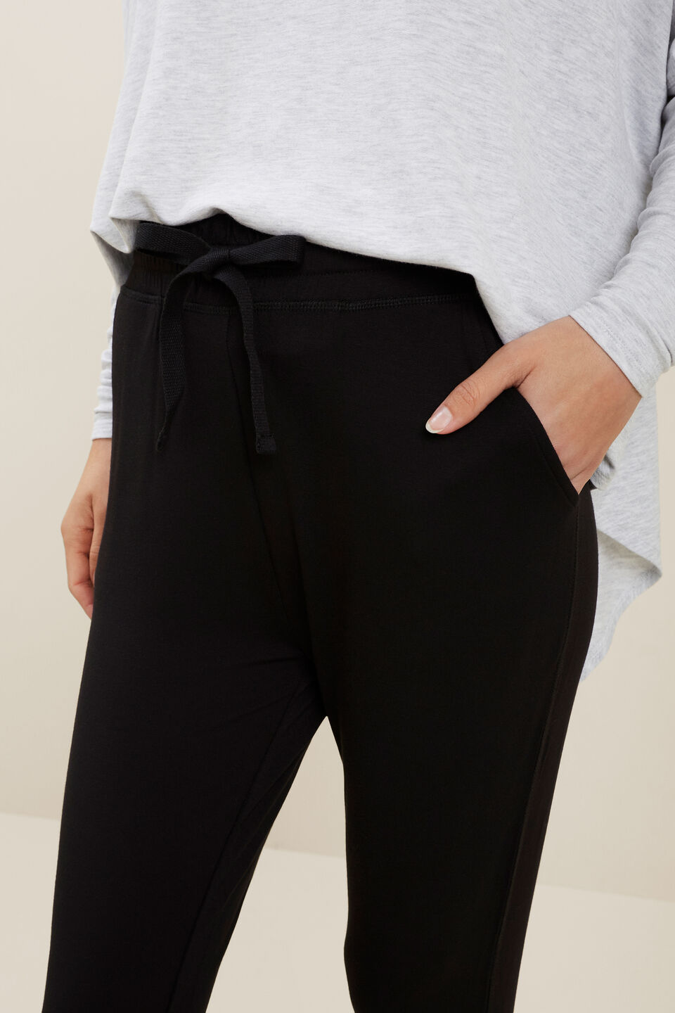 Harem Track Pant  Black