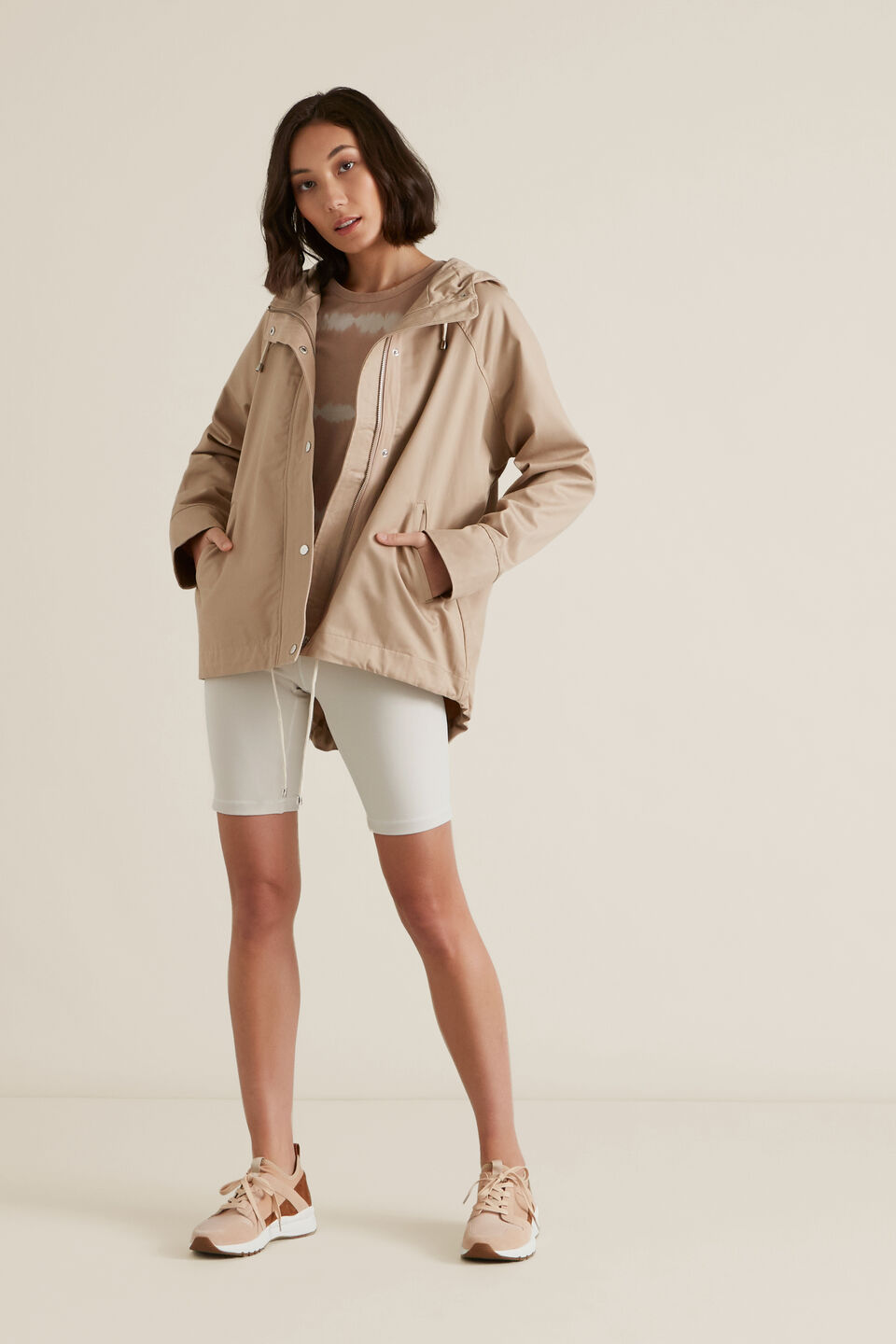 Soft Cropped Parka  