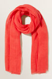 Linen Scarf  Chilli Red  hi-res
