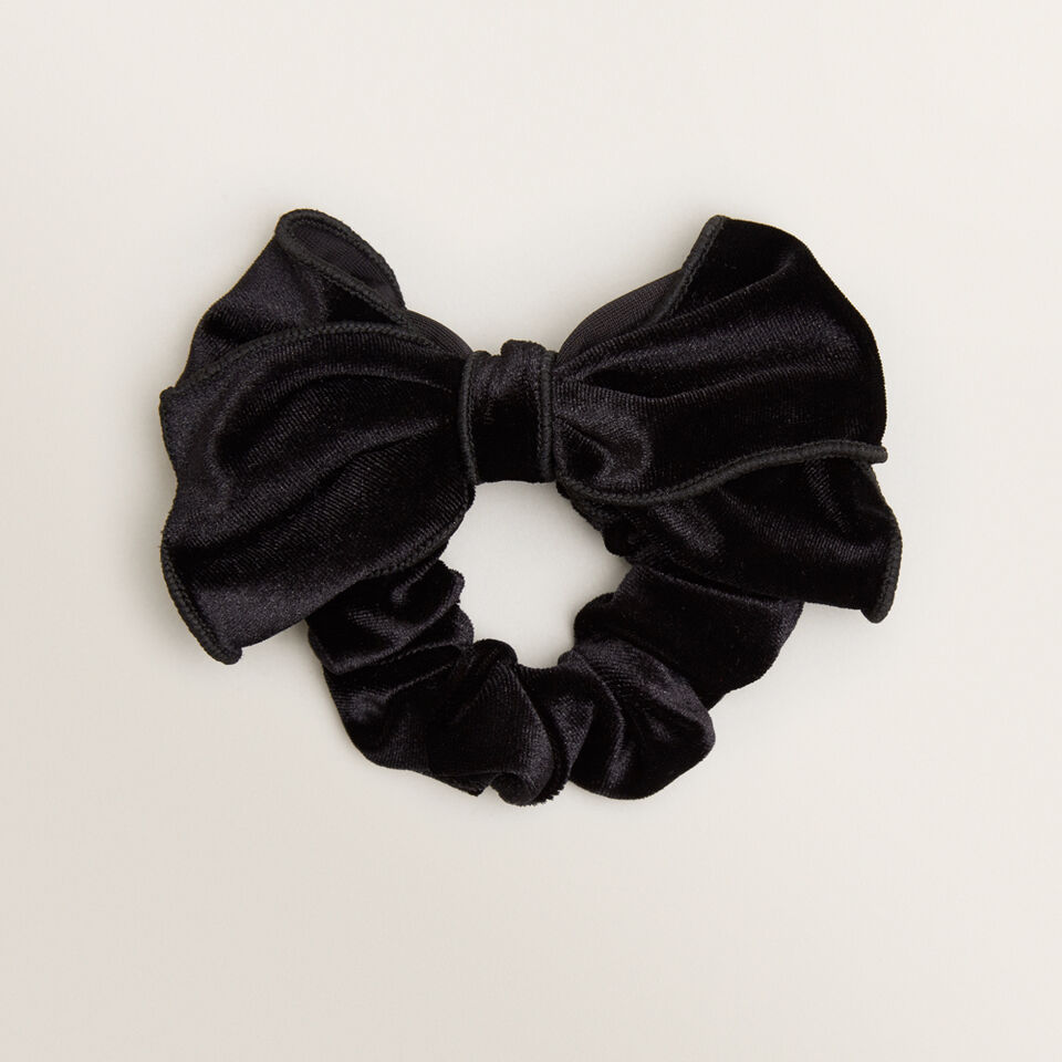 Velvet Bow Scrunchie  