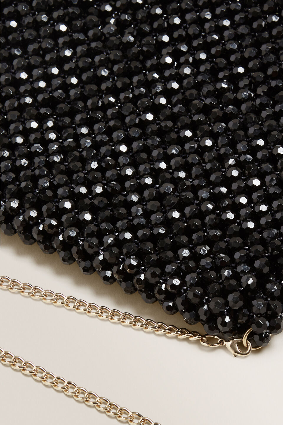 Beaded Fold Over Clutch  