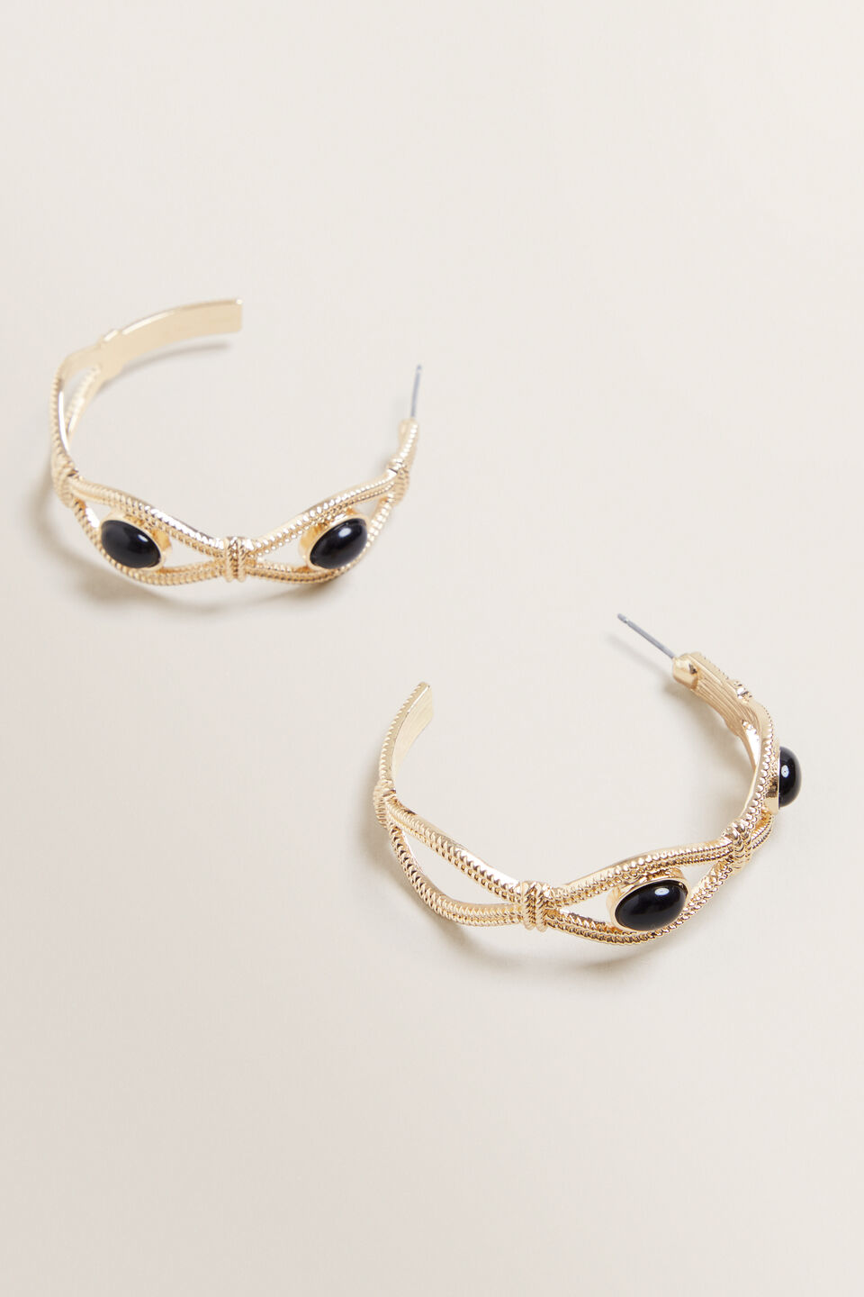 Gold Rope Hoops  9