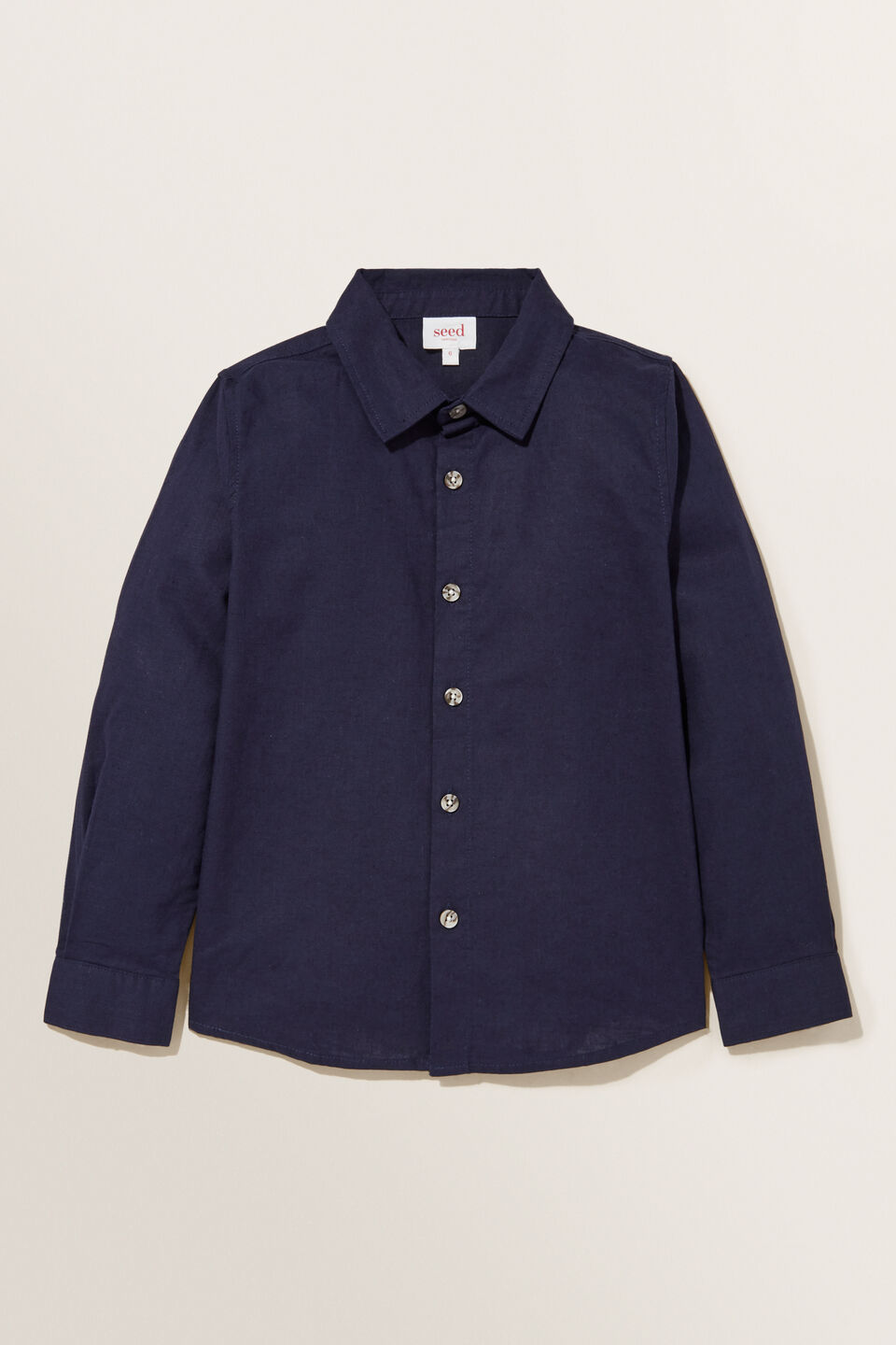 Core Linen Shirt  Midnight Blue