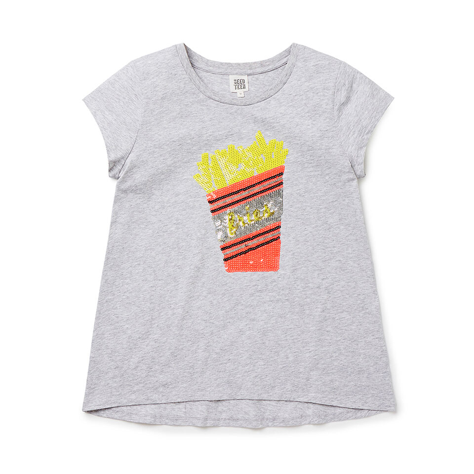 Sequin Fries SS Tee  