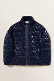 Heart Puffa Jacket  Navy  hi-res