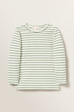 Rib Stripe Tee  Fern  hi-res