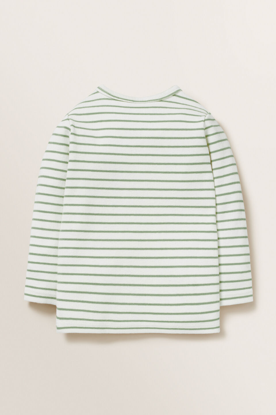 Rib Stripe Tee  Fern