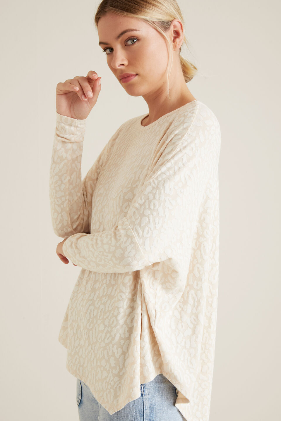 Ocelot Asymmetrical Sweater  