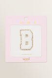 Made By Me Glitter Initial Patch  B  hi-res