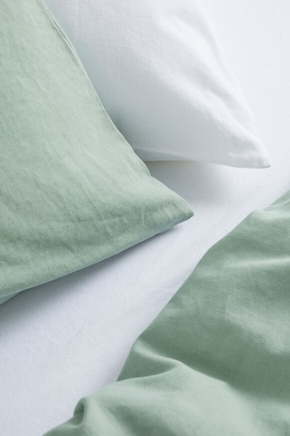 Alba Euro Pillowcase  Sage Green  hi-res