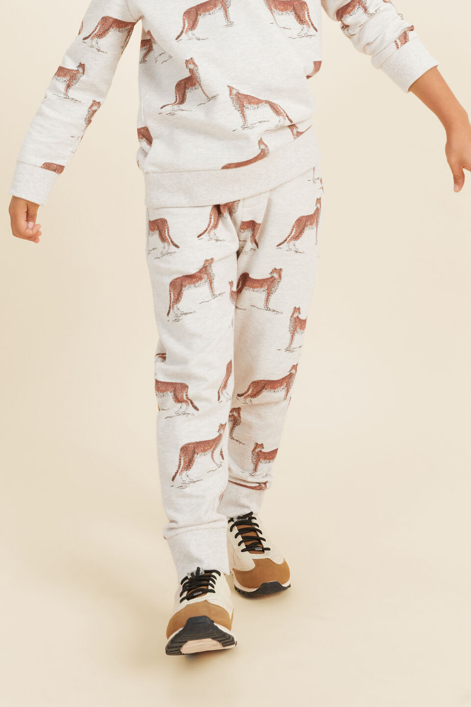 Leopard Trackpant  Frost Marle