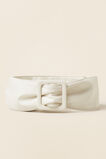 Renee Wide Leather Belt  French Vanilla  hi-res