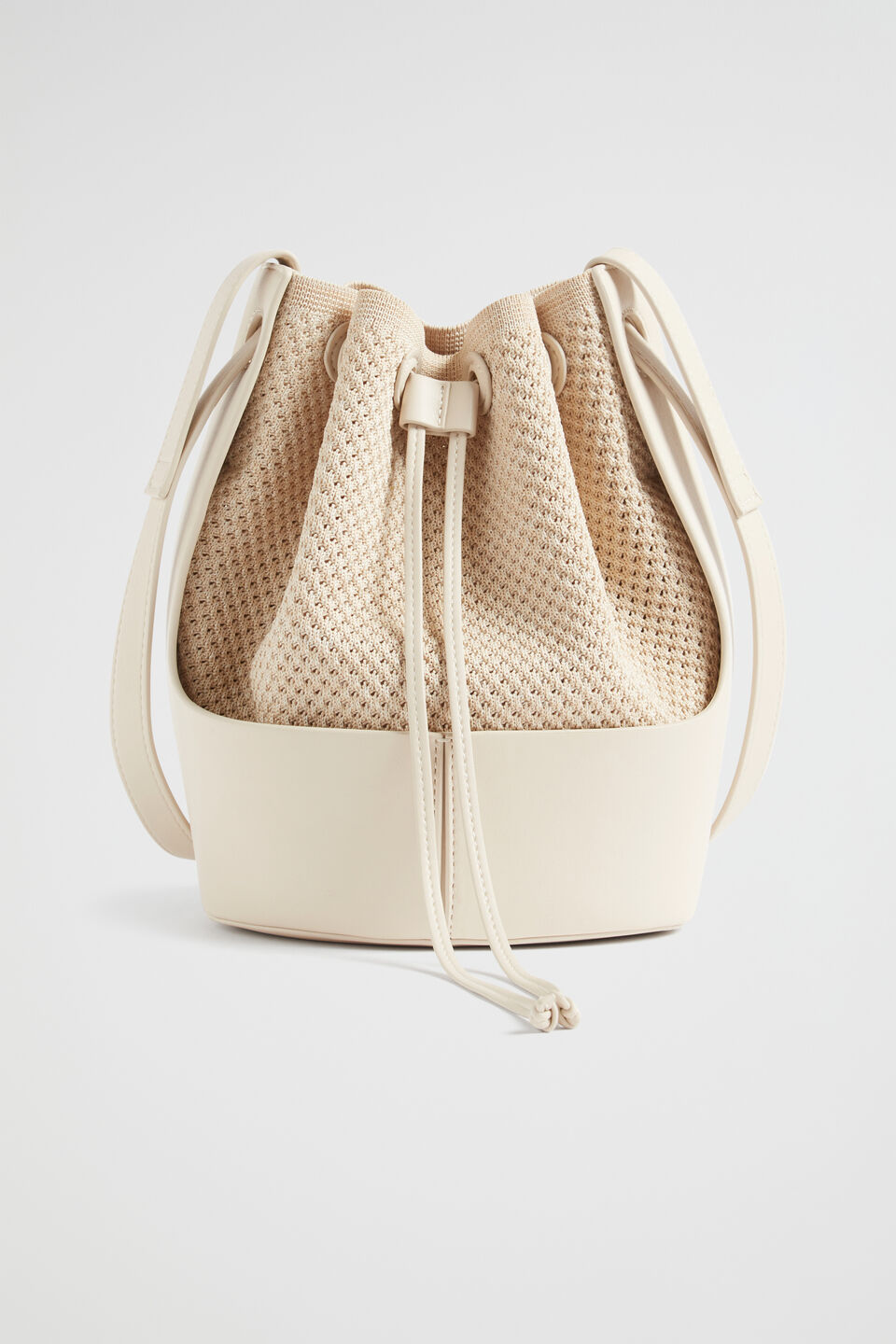 Knit Bucket Bag  Magnolia