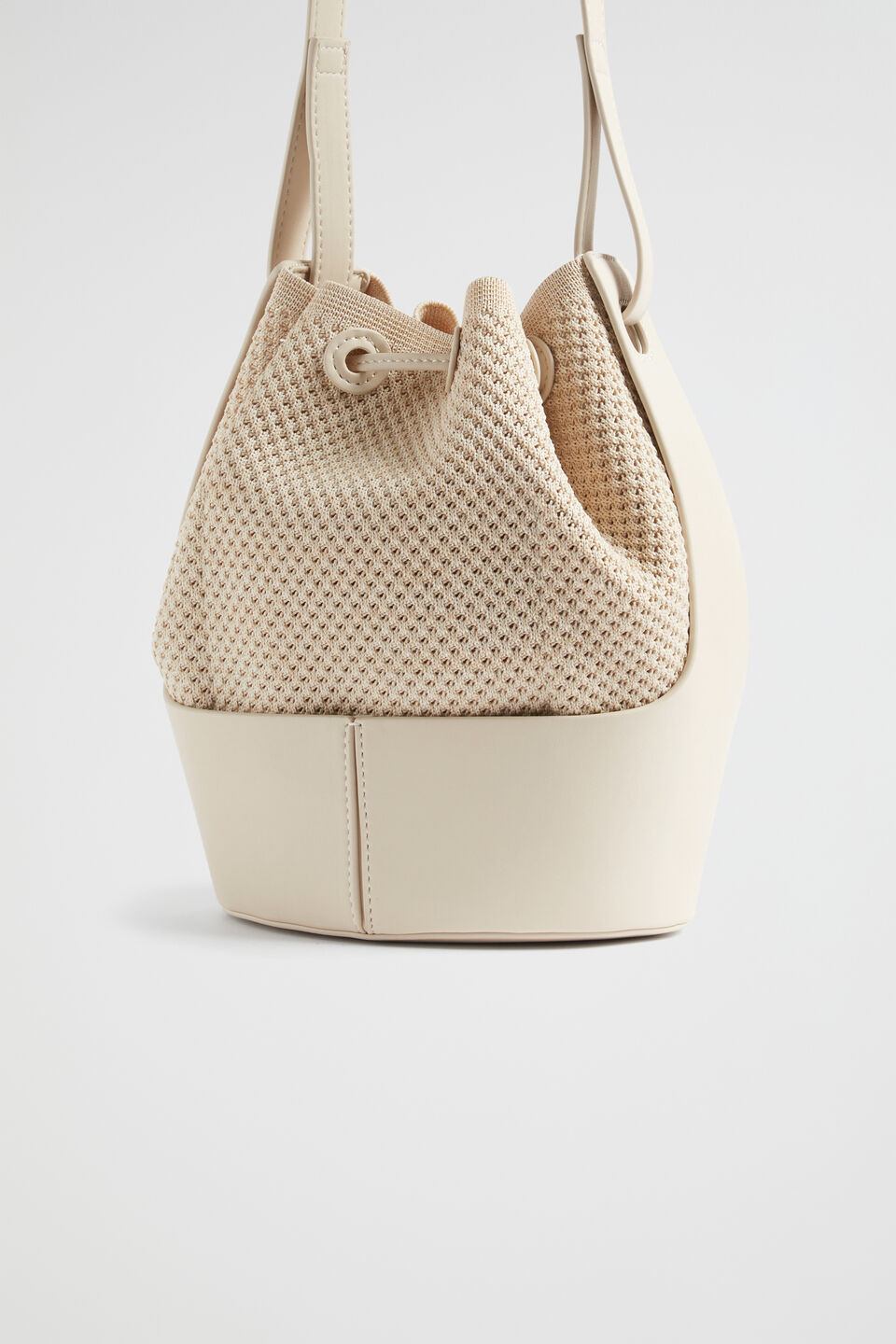 Knit Bucket Bag  Magnolia