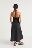 Tailored Halter Midi Dress  Black  hi-res