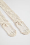 Cable Knit Tights  Oat Marle  hi-res