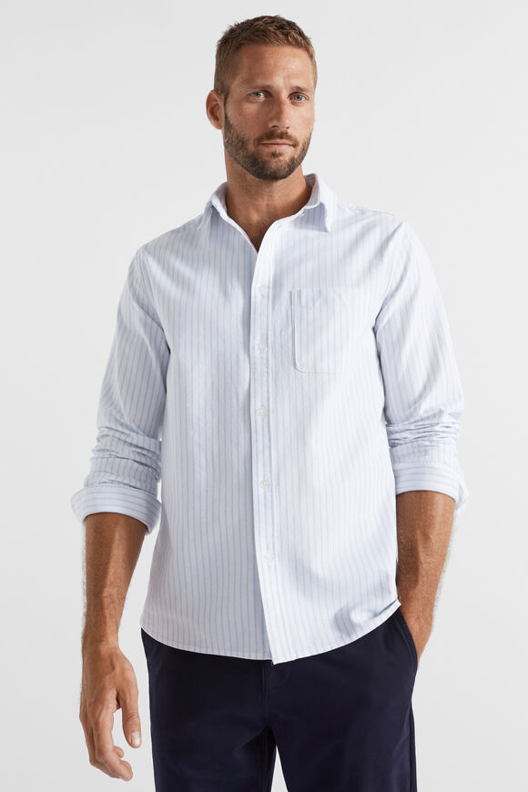 Oxford Shirt  Light Blue Stripe  hi-res