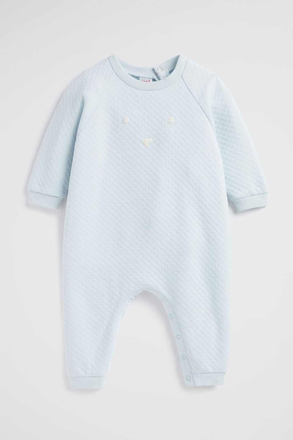 Quilted Bunny Jumpsuit  Ice Blue