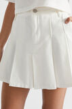 Denim Pleat Skirt  White Wash  hi-res