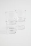 Haim Glasses Set of 4  Clear  hi-res