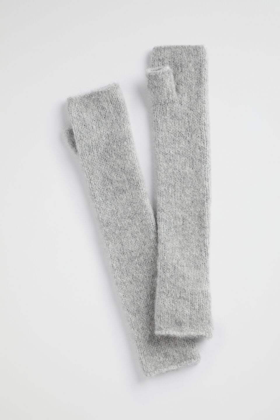 Knit Arm Warmers  Grey Marle