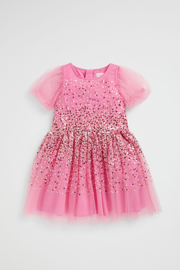 Multi Sequin Dress  Carnation Pink  hi-res