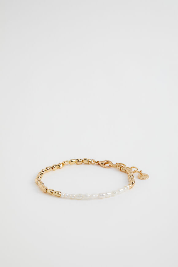 Mini Pearl Bracelet  Gold  hi-res