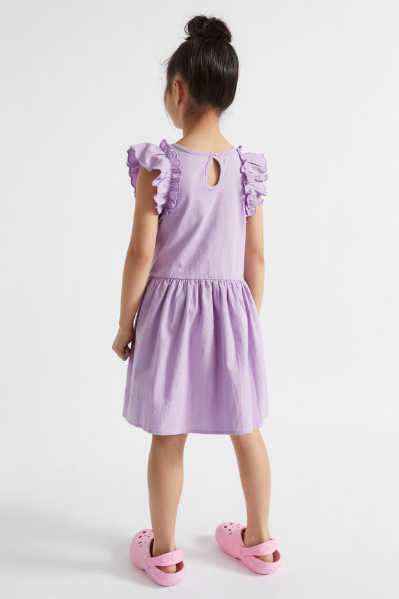 Splice Scollop Dress  Lilac  hi-res