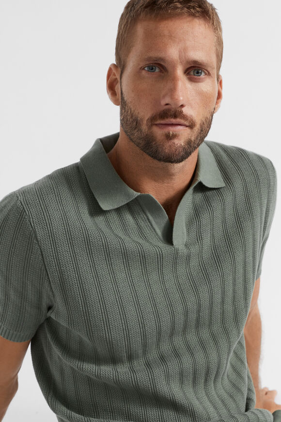 Textured Trophy Polo  Light Khaki  hi-res