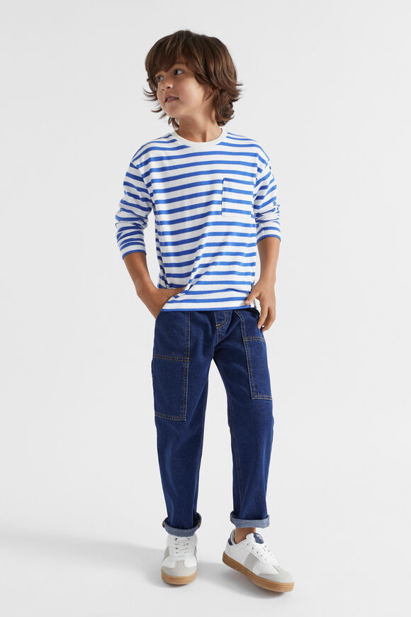 Core Rugby Pocket Tee  Cobalt Stripe  hi-res