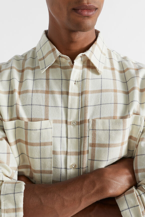 Brushed Check Flannel Shirt  Multi  hi-res