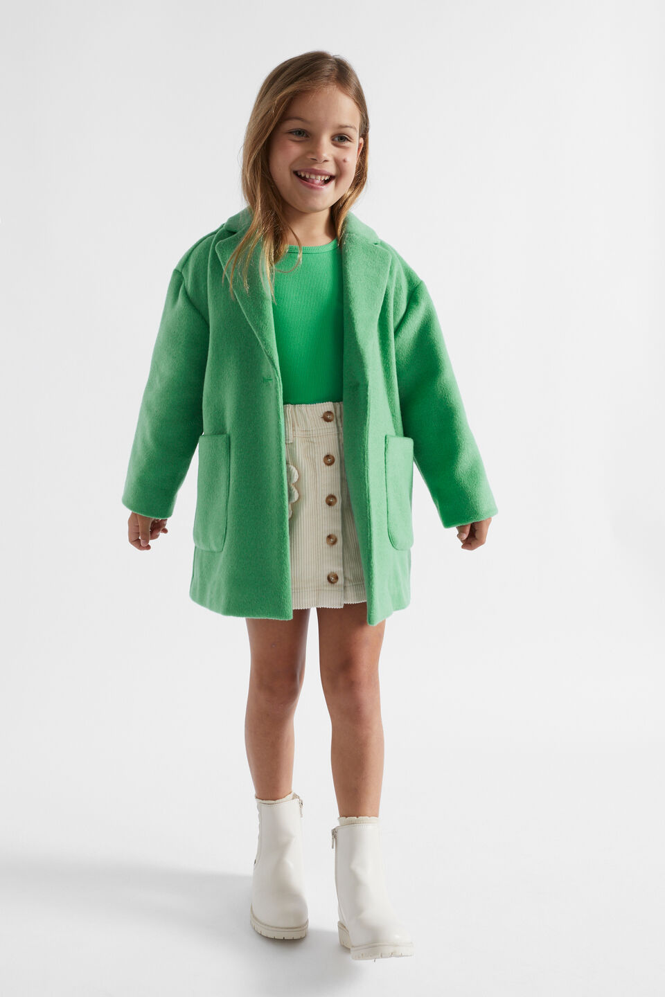 Classic Coat  Apple Green