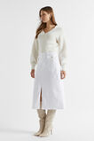 Denim Midi Pocket Skirt  Cloud Cream  hi-res