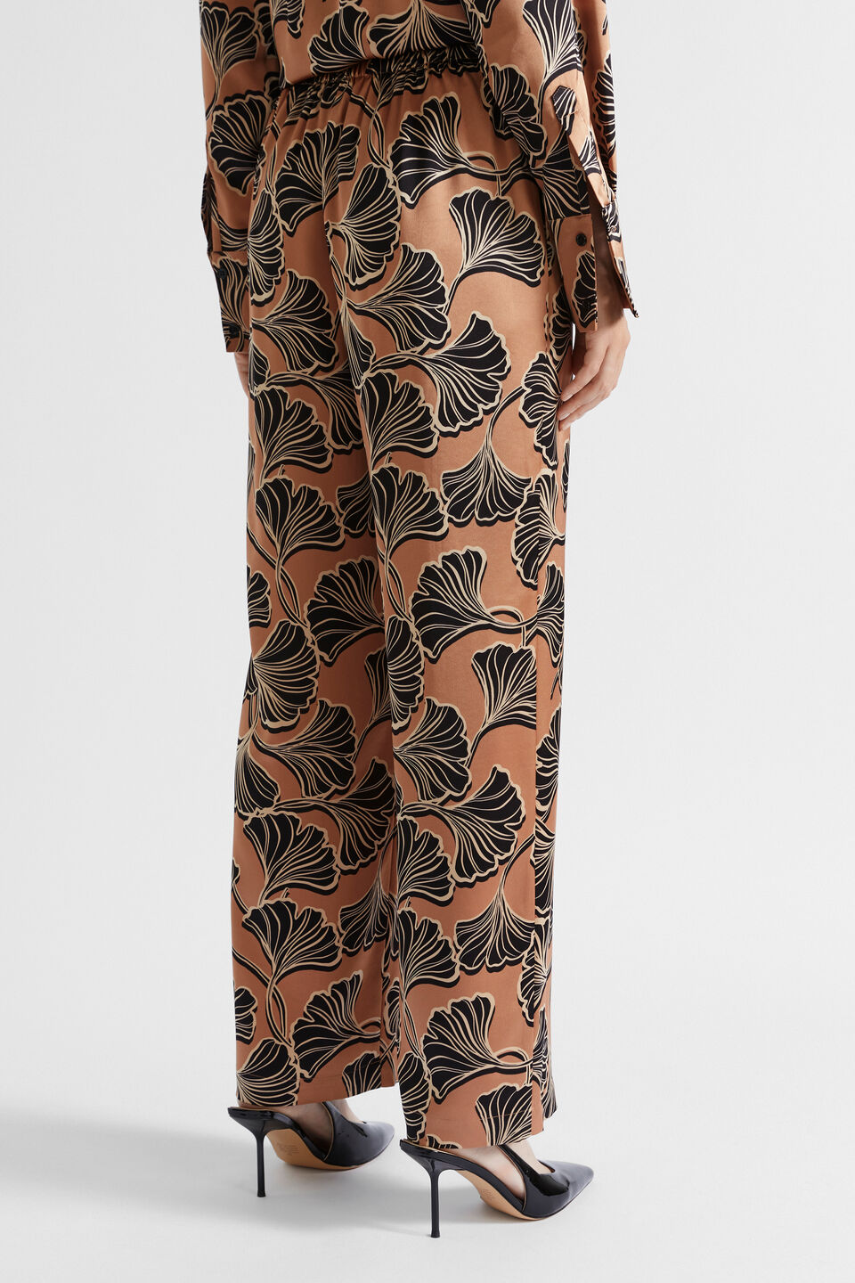 Satin Abstract Floral Pant  Abstract Floral