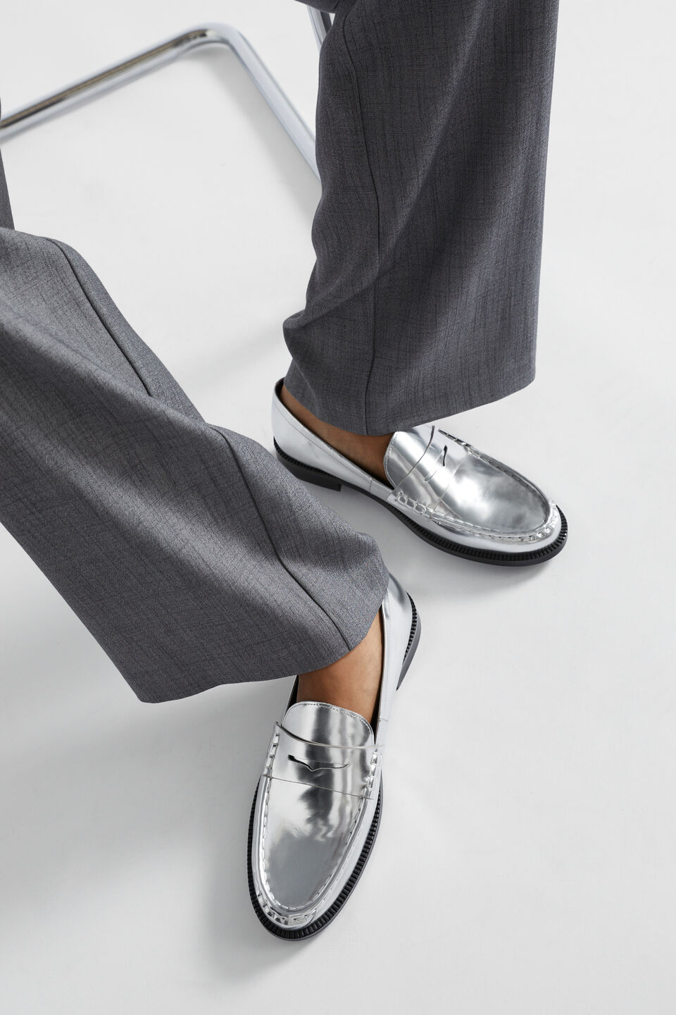Kendall Loafer  Silver