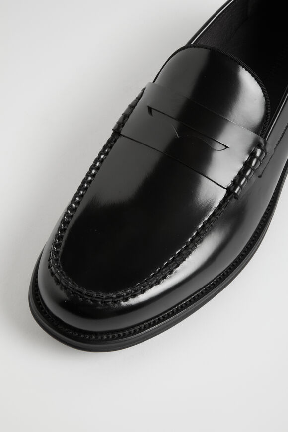 Leather Loafer  Black  hi-res