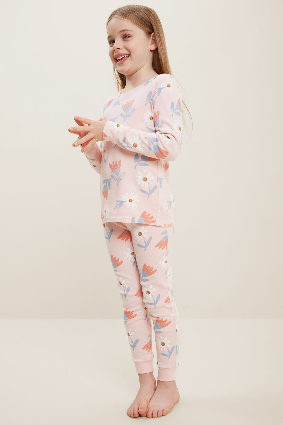 Floral Pyjama  Dusty Rose