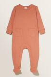 Rib Pocket Jumpsuit  Terracotta  hi-res