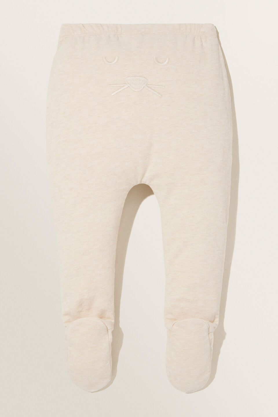 Footed Bunny Bum Leggings  Wheat Marle