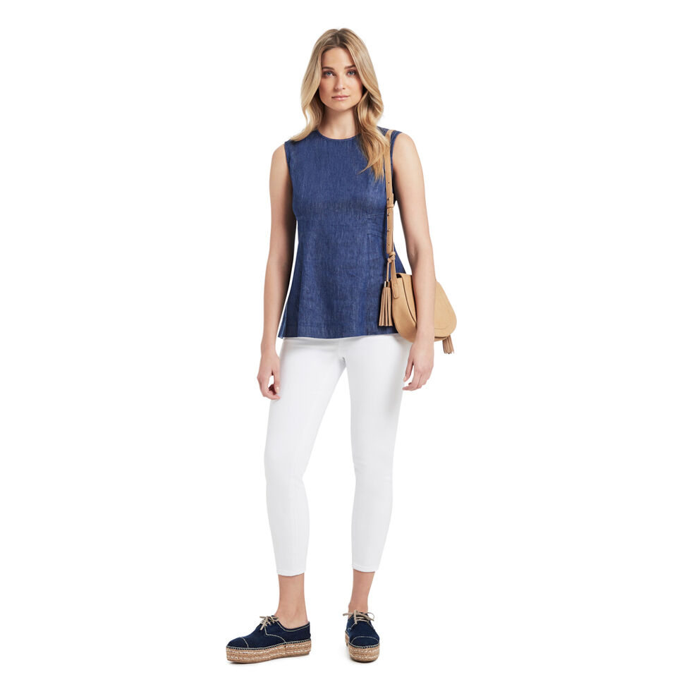 Denim Twill Sleeveless Top  