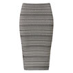 Knitted Stripe Skirt    hi-res