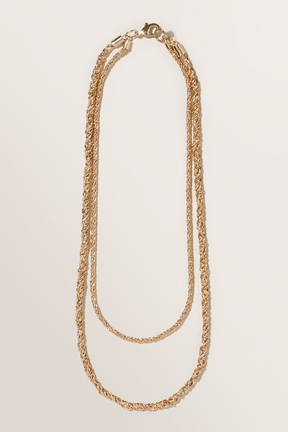 Twisted Chain Necklace  Gold
