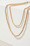 Twisted Chain Necklace  Gold  hi-res