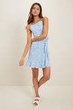 Floral Frill Strappy Dress  Cornflower Blue  hi-res