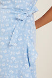 Floral Frill Strappy Dress  Cornflower Blue  hi-res