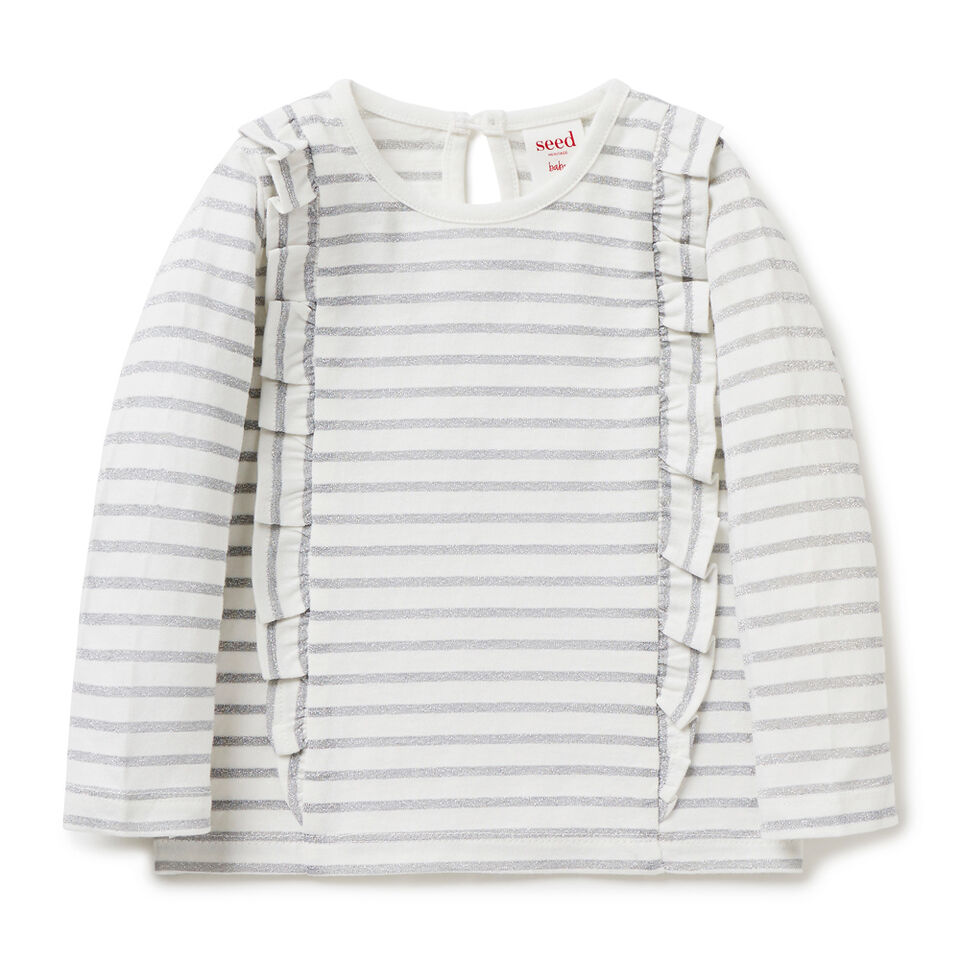 Ruffle Stripe Tee  